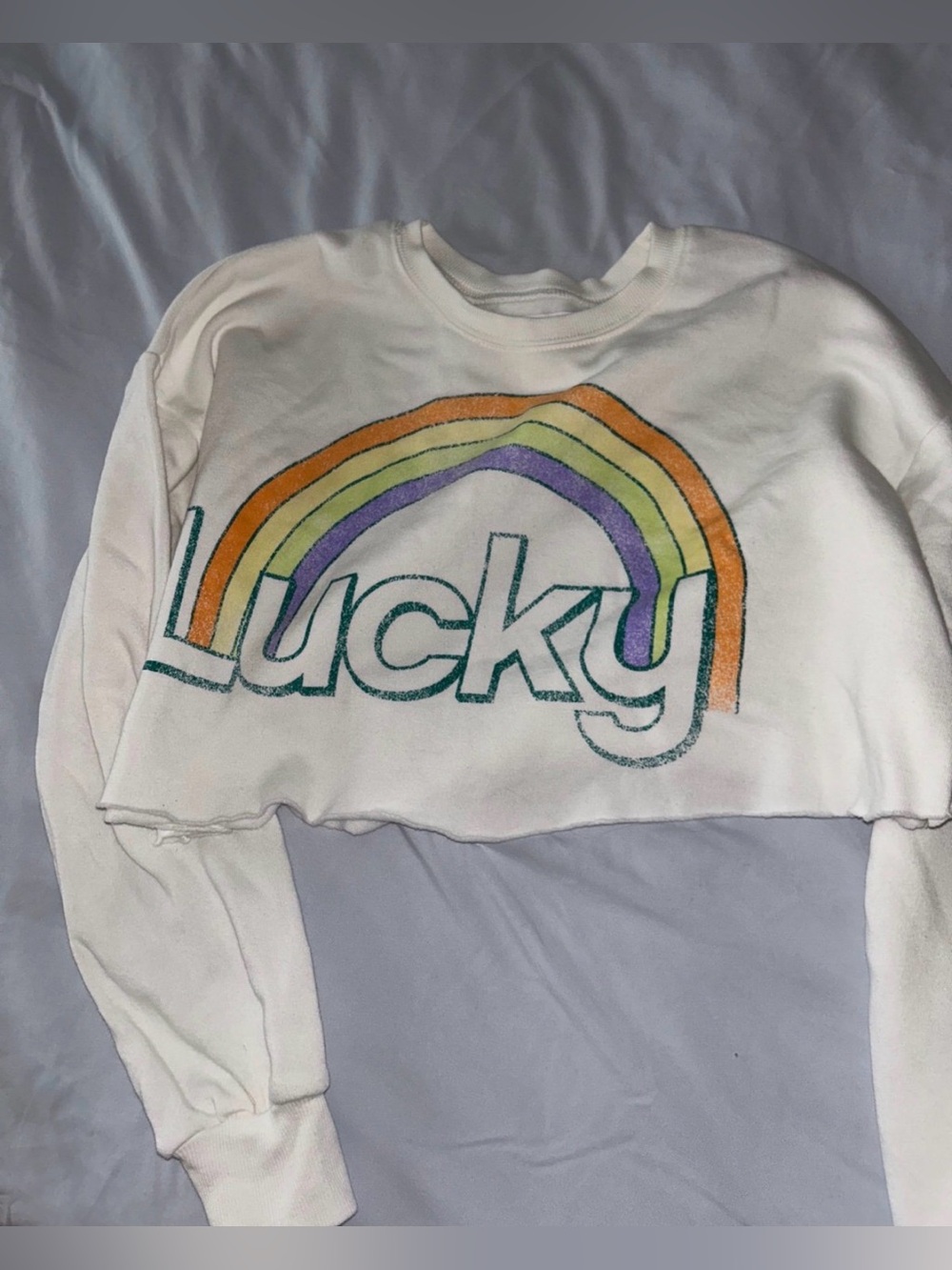 Lucky st.patricks day cropped top